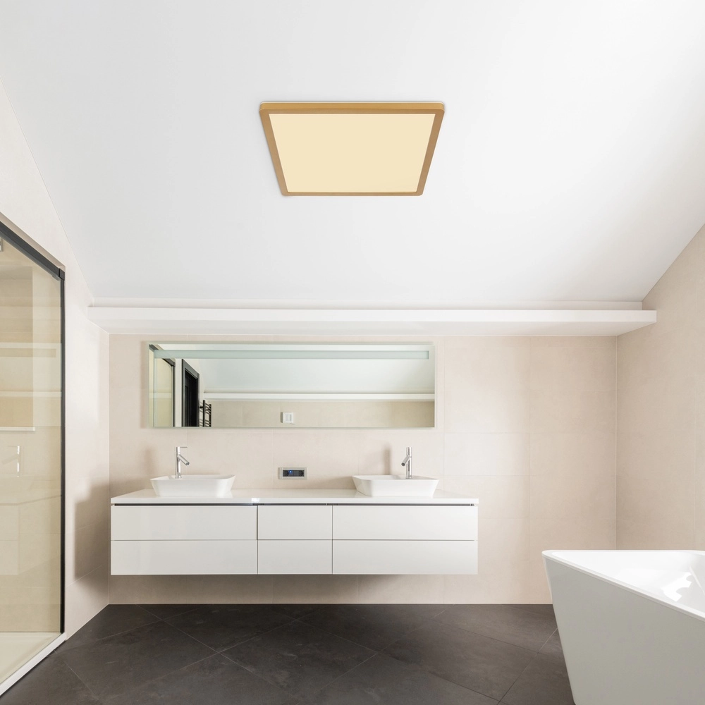 Ceiling light Sapana square 42cm gold Globo 9007371451432