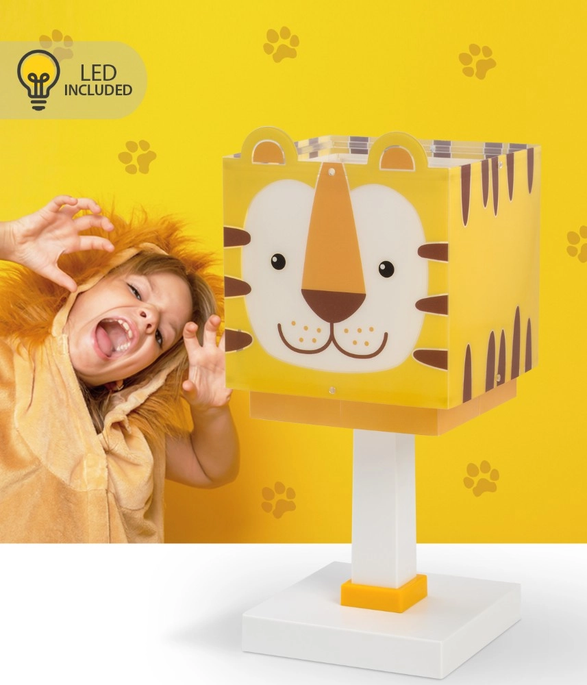 Children's room table lamp Tiger yellow Dalber 8420406002545
