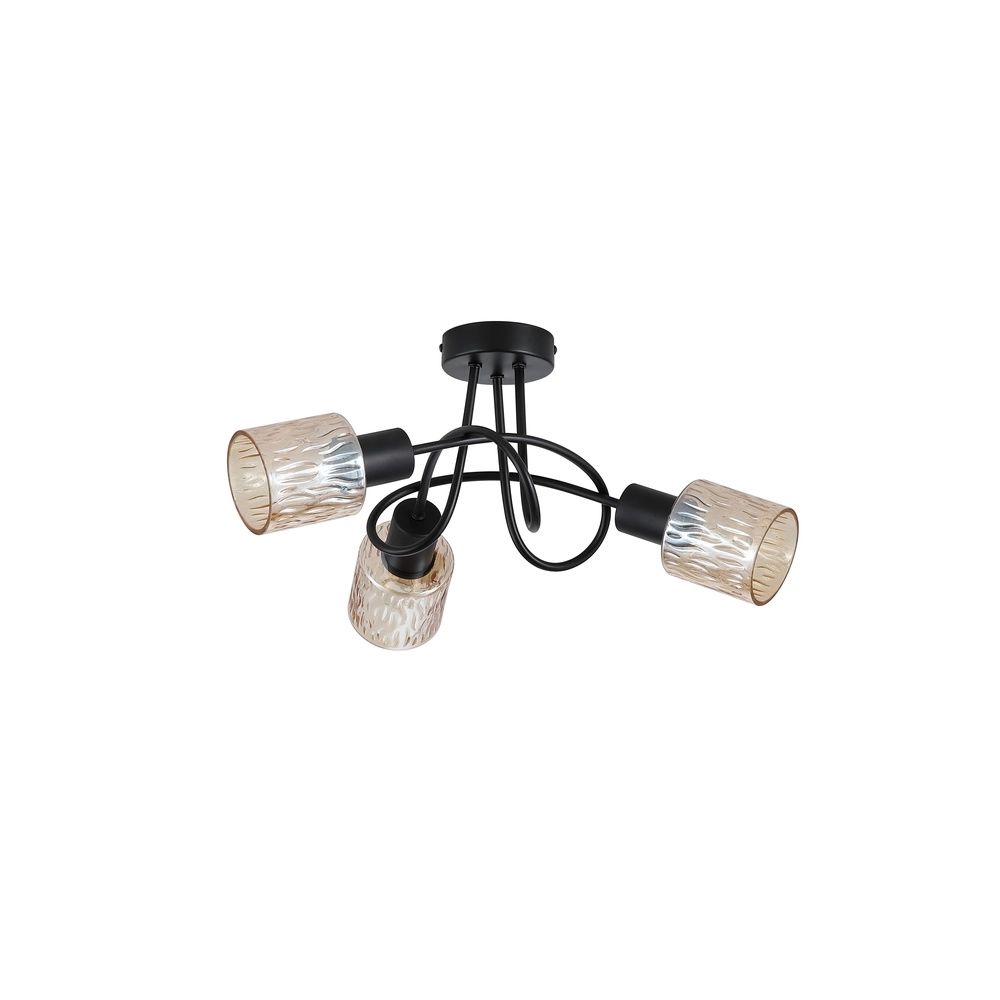 Ceiling lamp Knot black 5-lights Searchlight 5053423301969