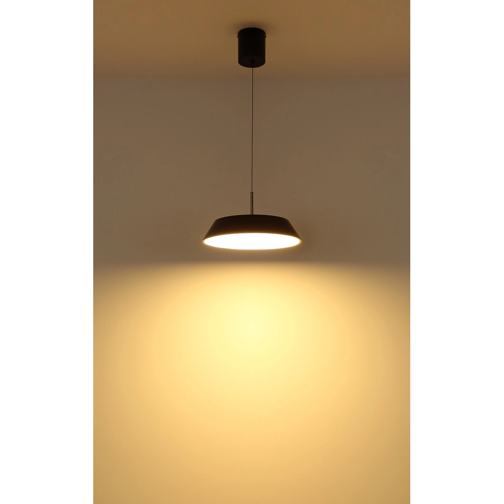 Sleek pendant lamp Silena black Ø 40cm Globo 9007371583232