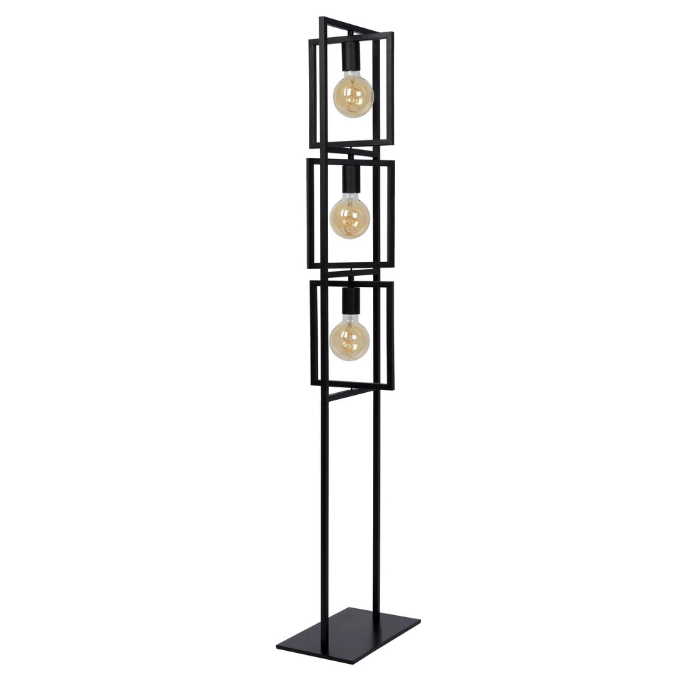 Floor lamp Luuk 3-light black