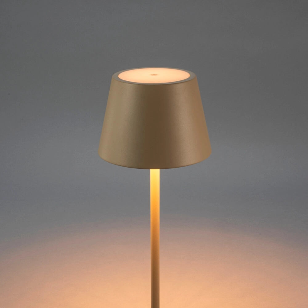 Rechargeable floor lamp Pomezia Medium sand brown KonstSmide 7318307841336