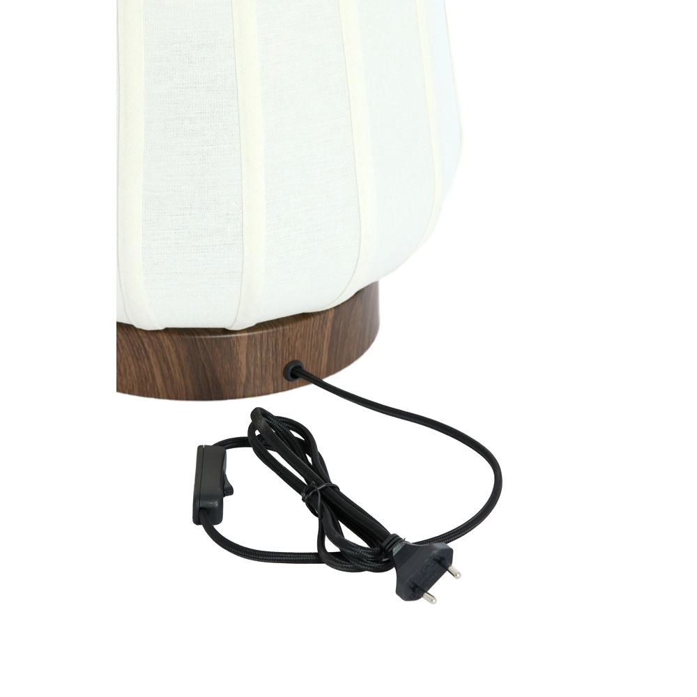 Bedside Lamp Bibury Ø 20cm - white linen Light & Living 8717807794217