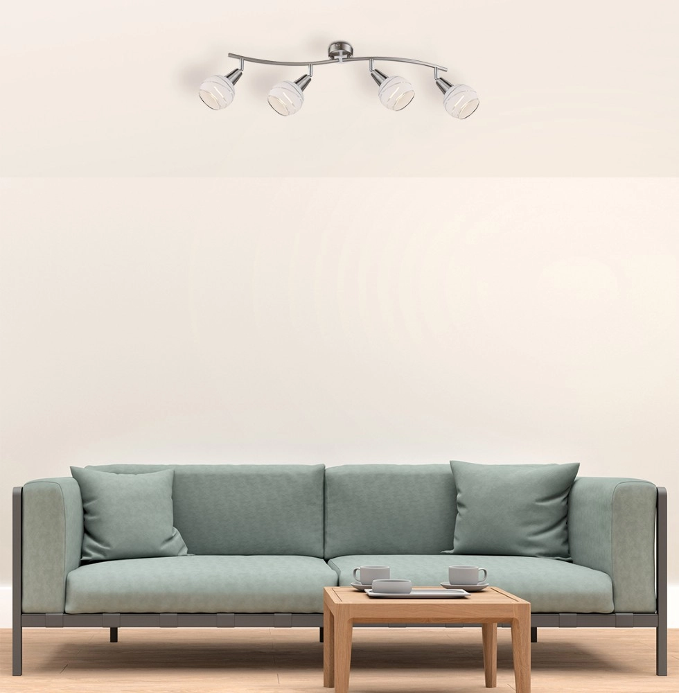 Ceiling lamp Elliott 4-light nickel Globo 9007371255320