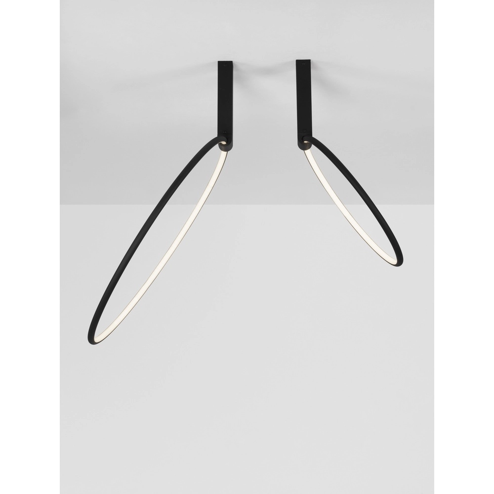 Design ceiling lamp Garve black Ø 40cm and Ø 60cm