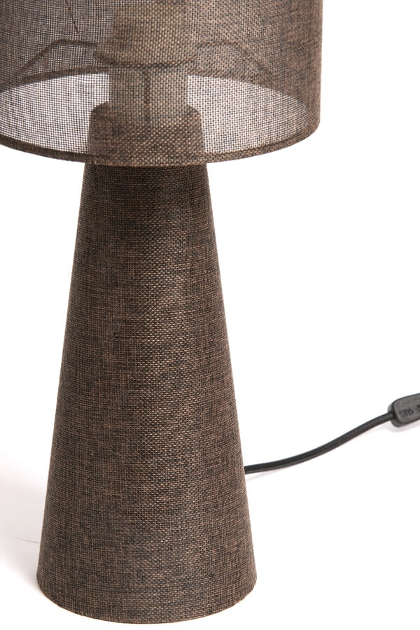 Brown table lamp Micky Ø 20cm Light & Living 8717807761134