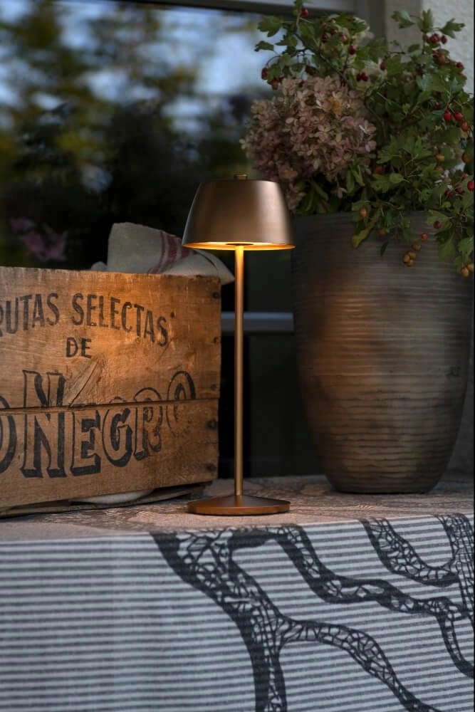 Rechargeable table lamp Eze copper KonstSmide 7318308409016