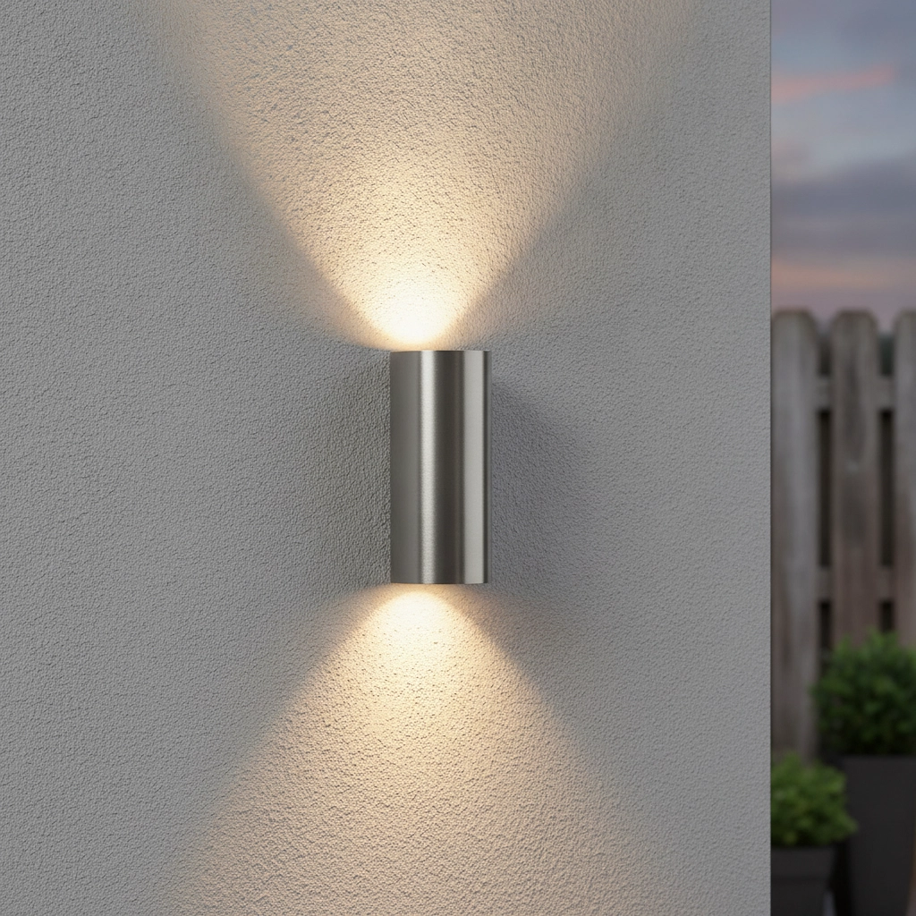 Stainless steel wall spot Brody 2 lights