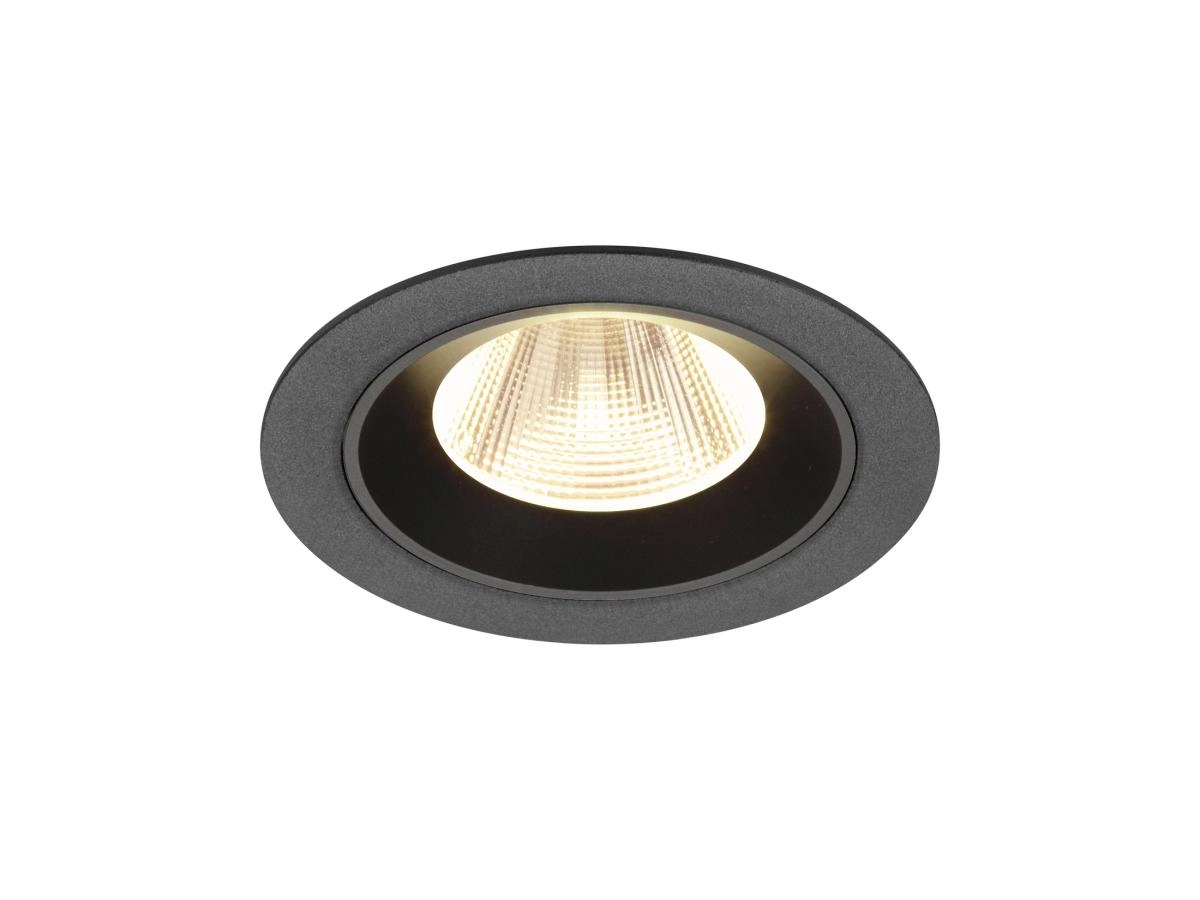 Recessed spotlight Numinos M black 3000K - 20deg