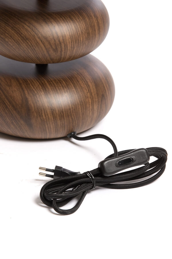 Table lamp Danialo wood with brown 60cm Light & Living 8717807759605