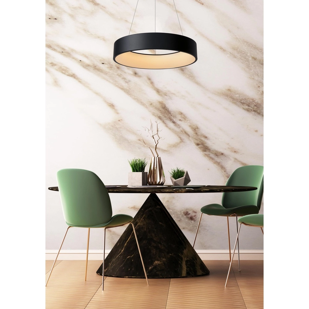 Pendant lamp Talowe Led Ø 60cm black Lucide 5411212460707