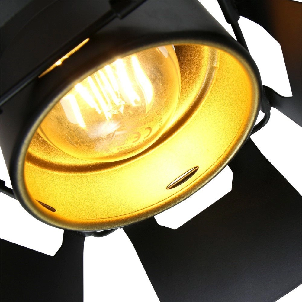 Black surface-mounted spotlight Carre Steinhauer 8712746128017