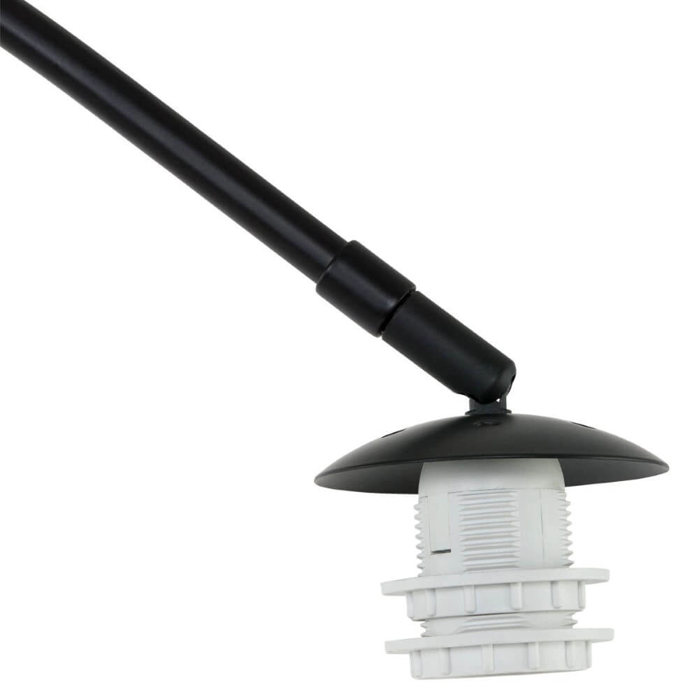 Rattan arc lamp Sparkled black Steinhauer 8712746152951