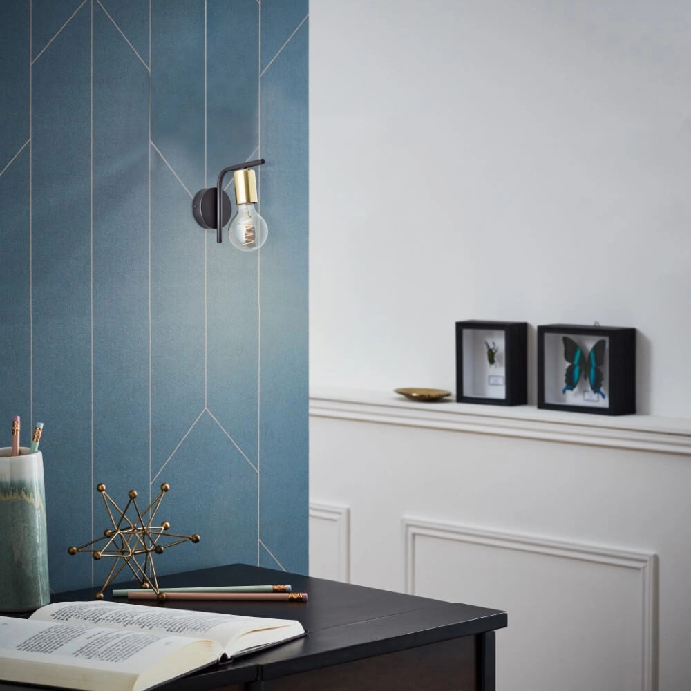 Wall lamp Kerry black Brilliant 4004353413100