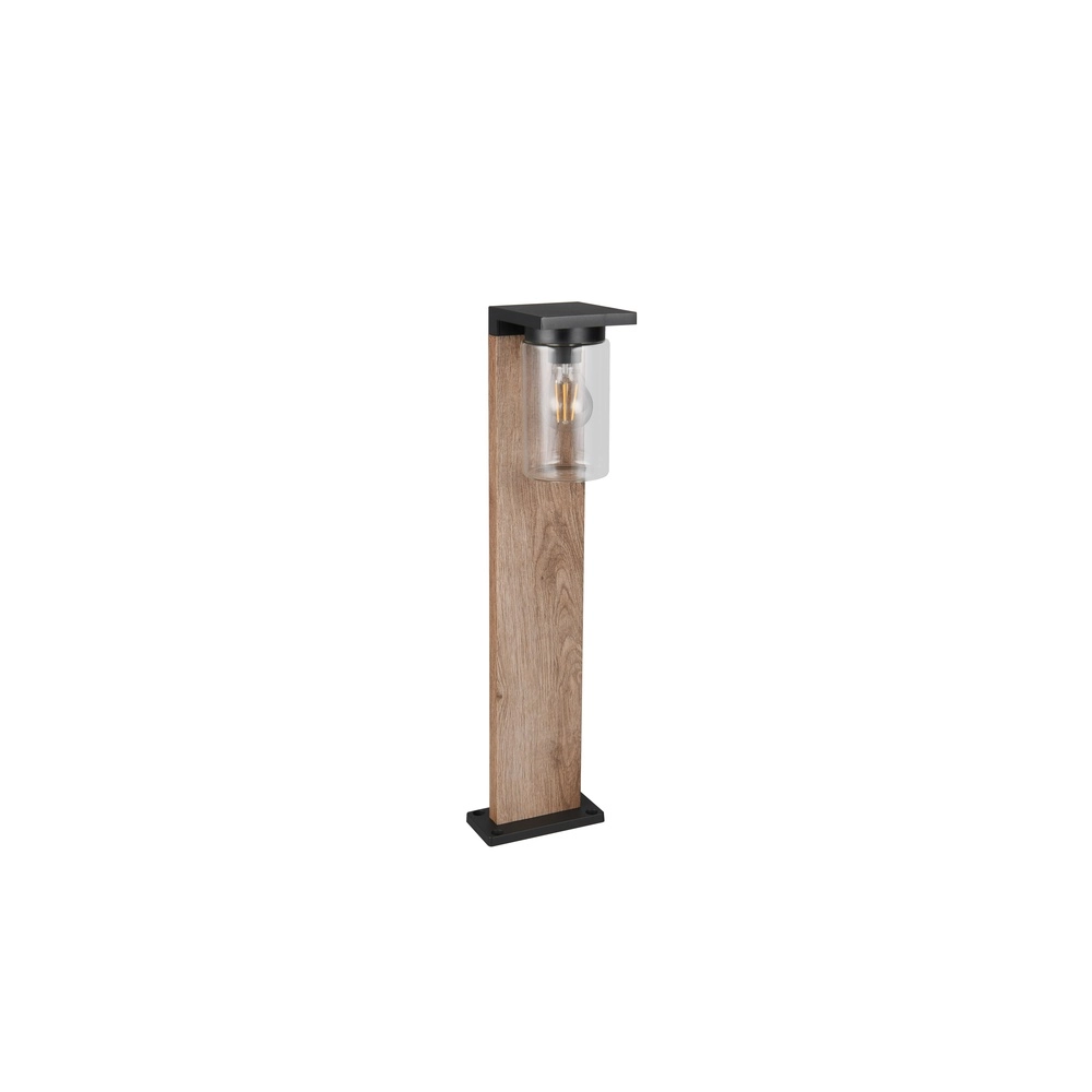 Garden lamp Ardila black with wood 65cm Trio 4017807603446