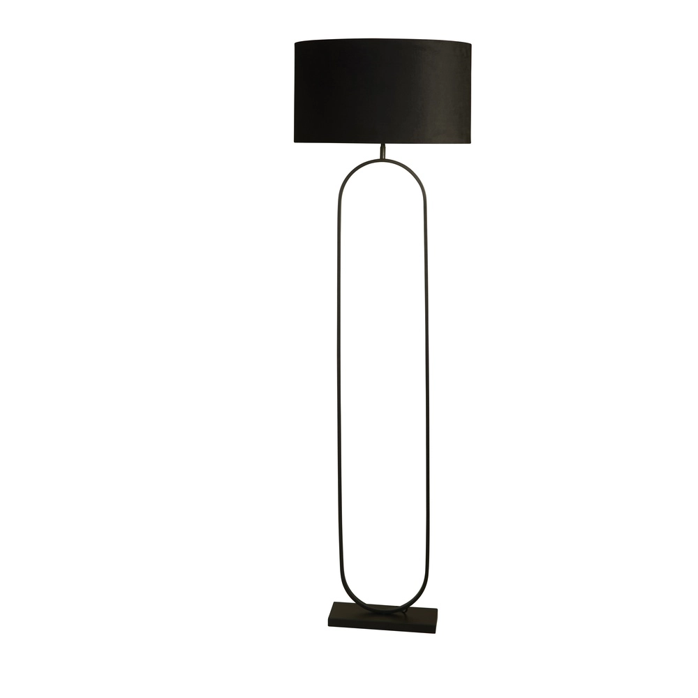 Floor lamp Modish black with black hood
