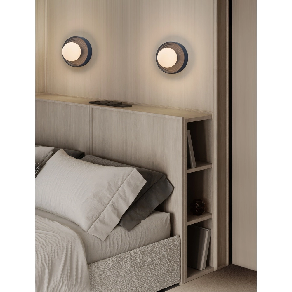 Wall lamp Orbique light blue Ø 16cm Lyora 5212017483904