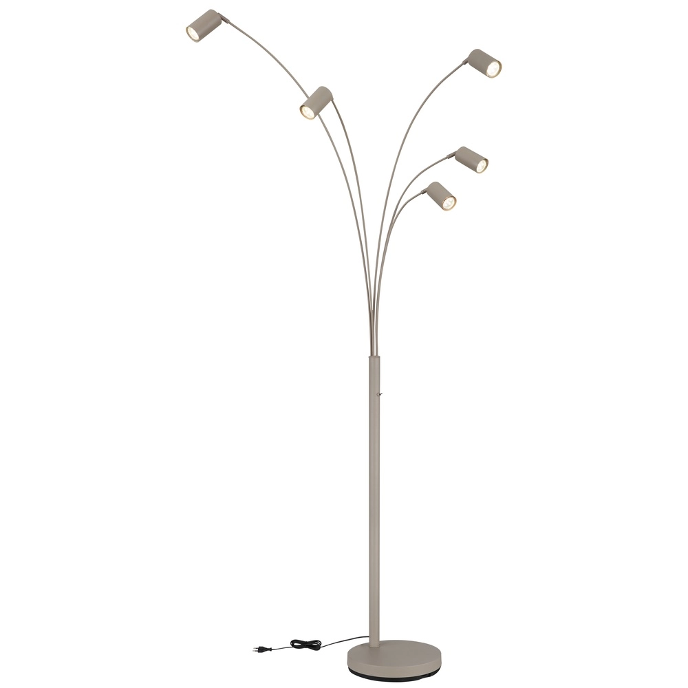 5-light floor lamp Robby sand brown Globo 9007371566365