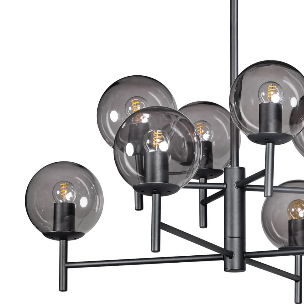 Glass pendant lamp Davina 8-light ETH 8720195302742