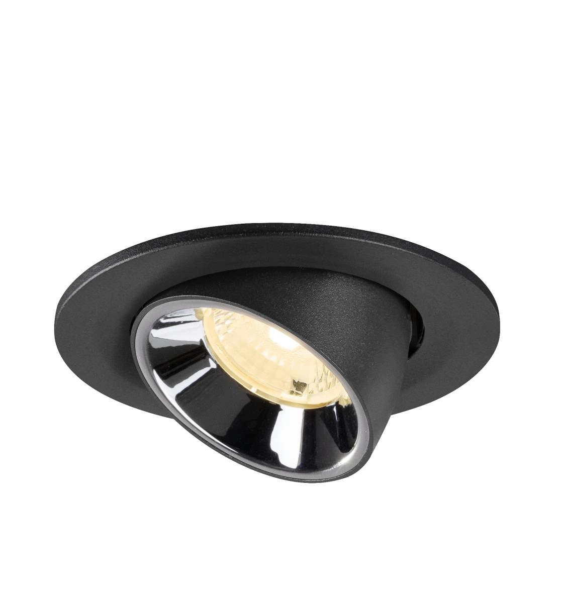 Recessed spotlight Numinos Gimble S black/chrome 3000K - 40deg SLV 4024163313520