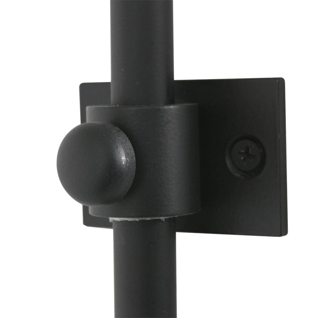 Black wall lamp Vela Lino with cream shade Ø60cm Steinhauer 8712746182033