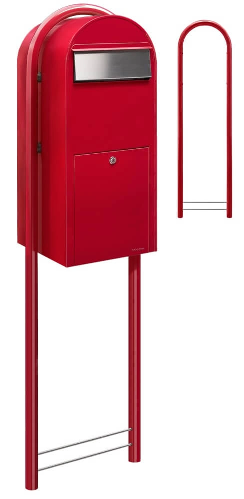 Mailbox Jumbo 3001 i Bright red Bobi 6417237026187