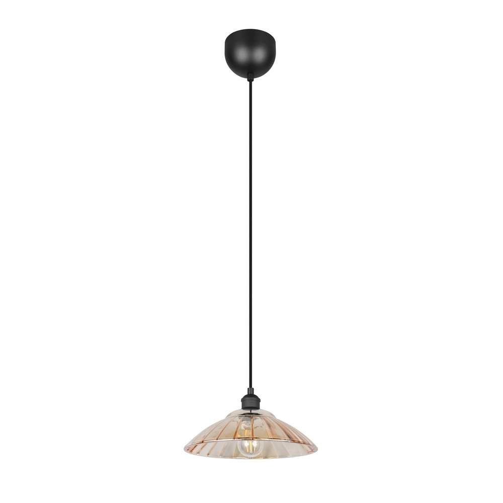 Classic pendant lamp Eluna Black Trio 4017807682489