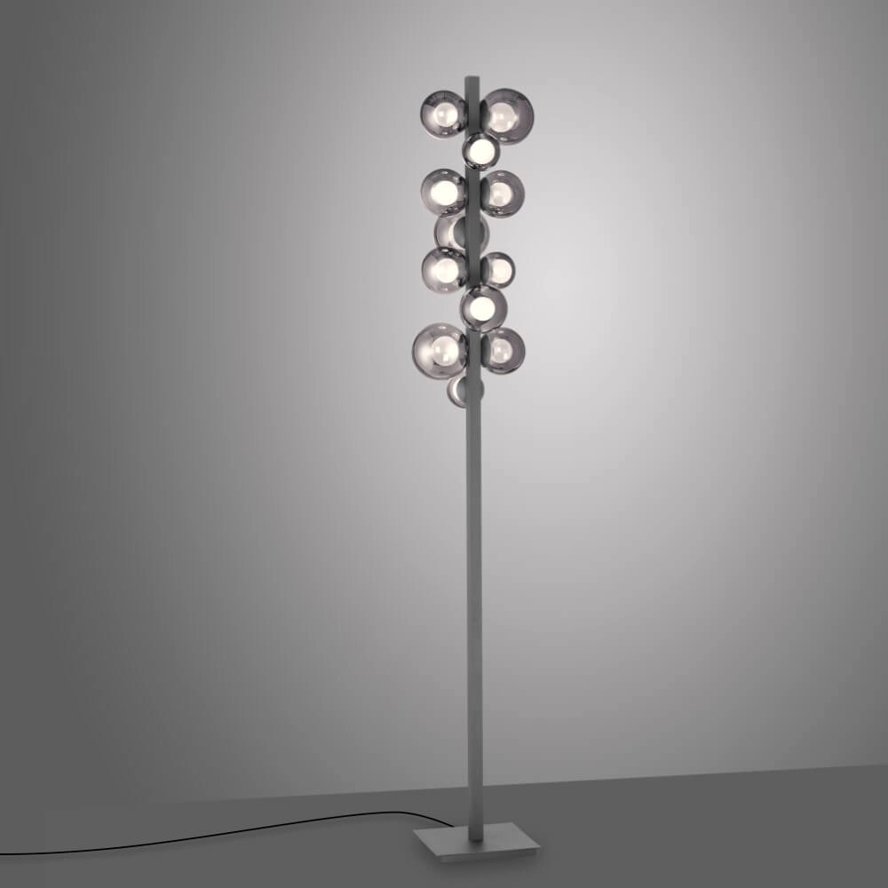 Gray floor lamp Pure Popup design Paul Neuhaus 4012248385647