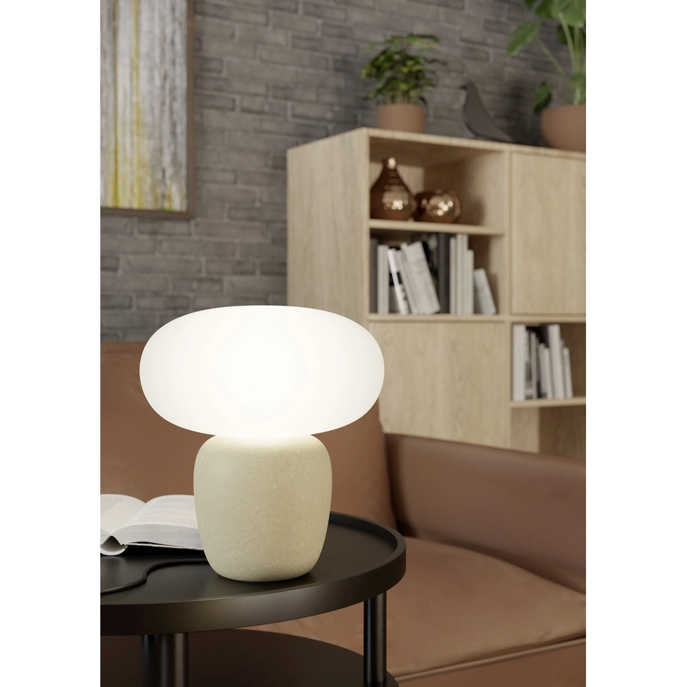 Beige table lamp Cahuama Ø 30cm - 1x E27 Eglo 9002759998240