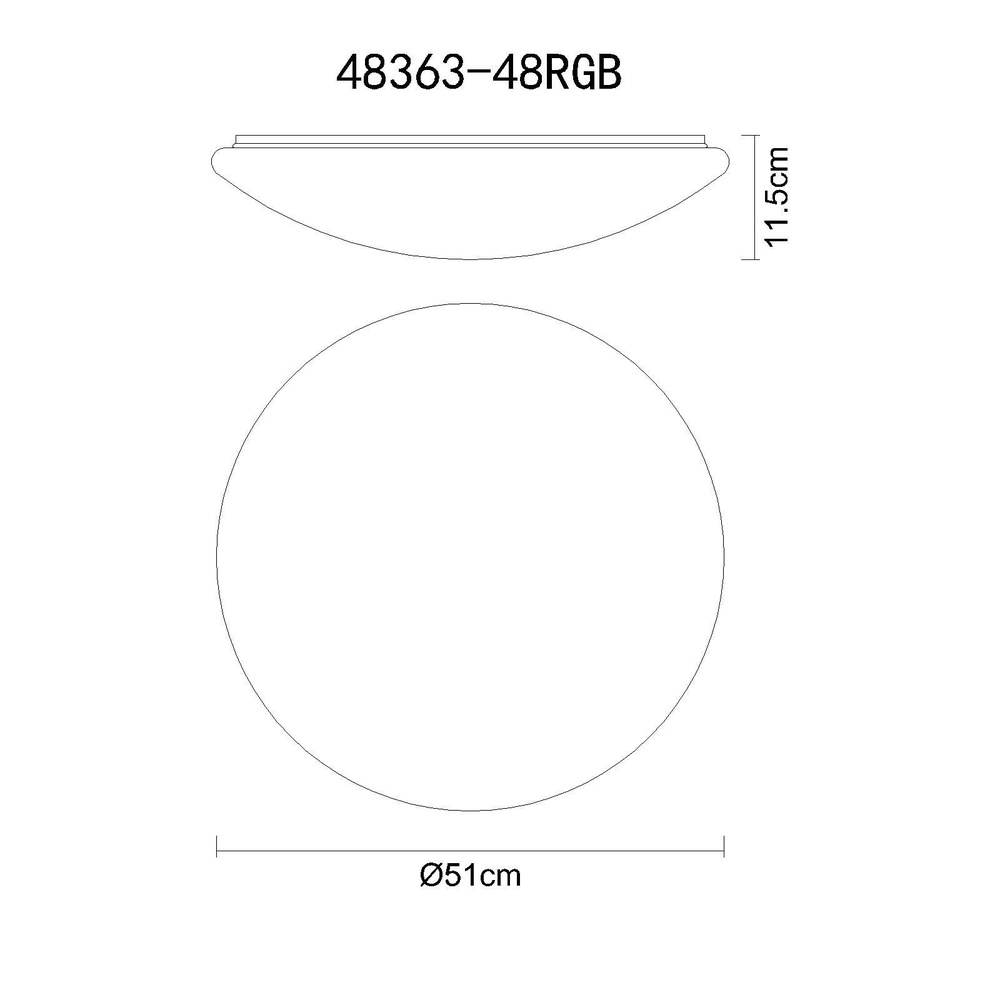 Ceiling light Atreju I Ø 51cm light color adjustable Globo 9007371382330