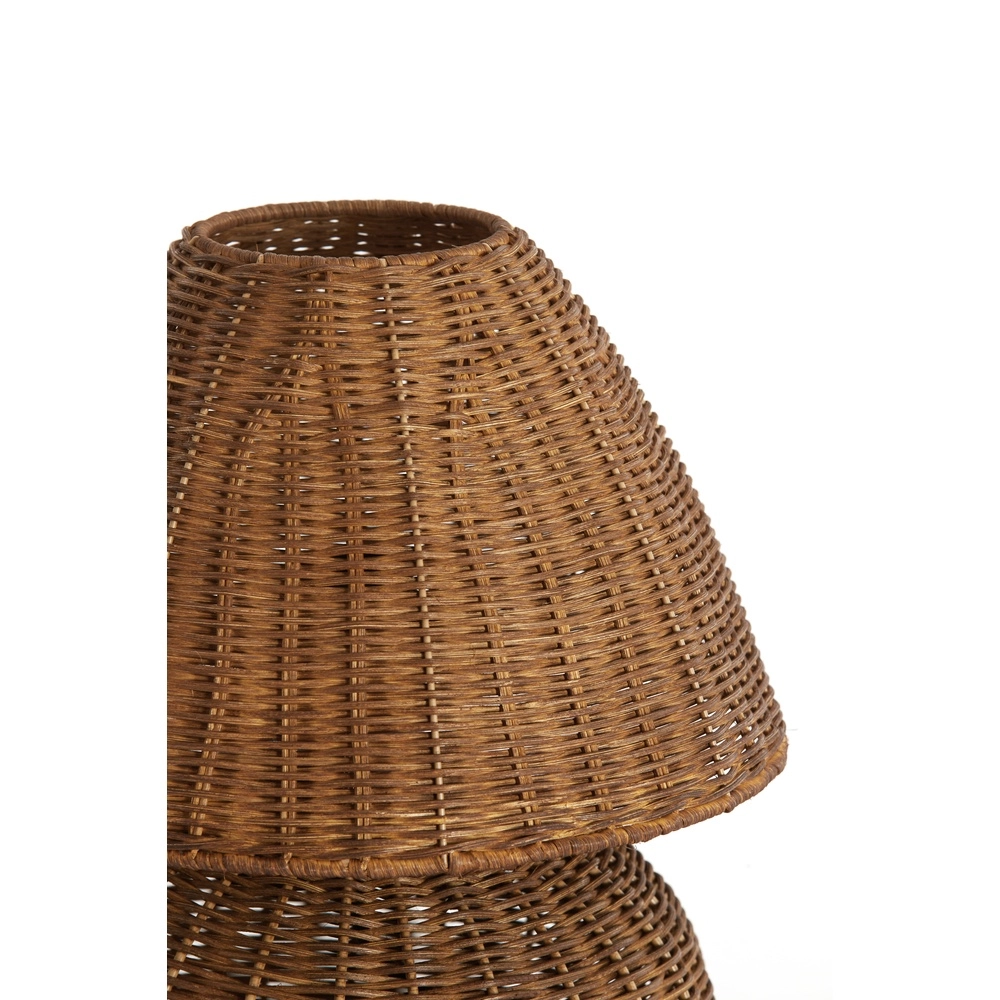 Rattan table lamp Mavon Ø 27.5cm - dark rattan Light & Living 8717807820510
