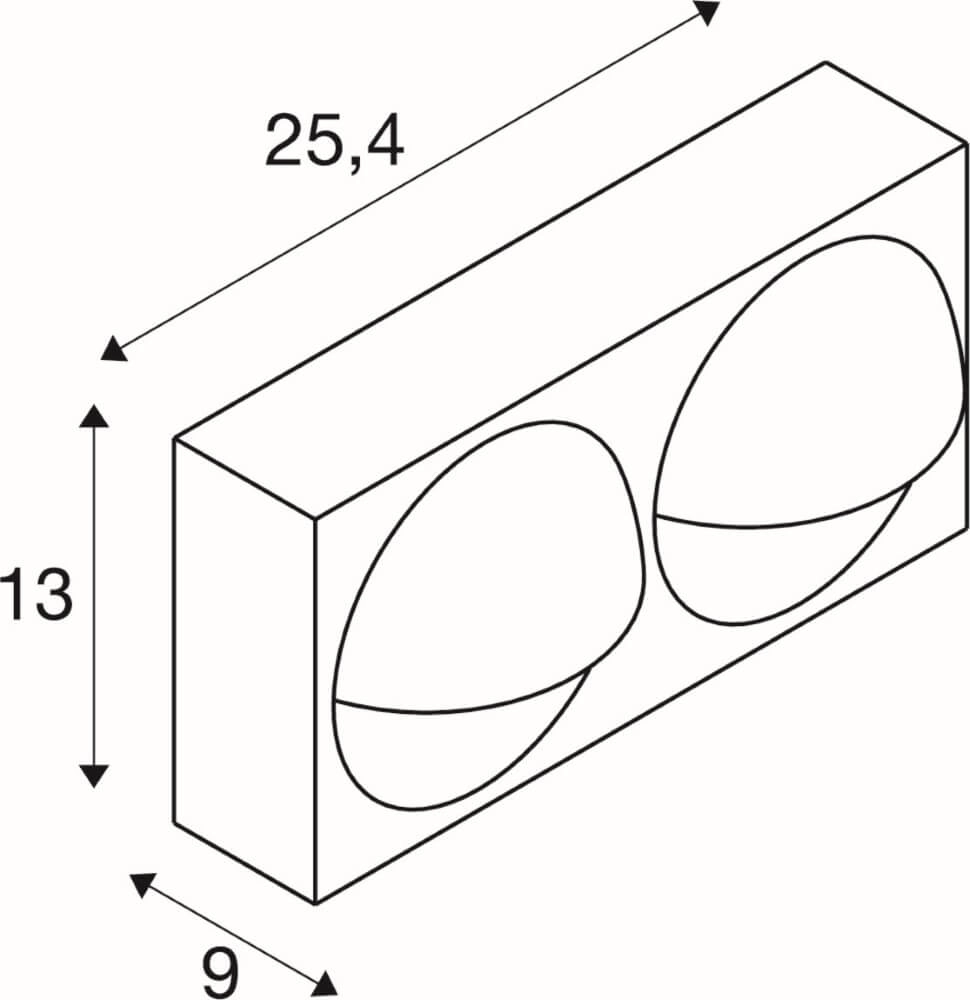 Adjustable wall spot Lid I double SLV 4024163288095
