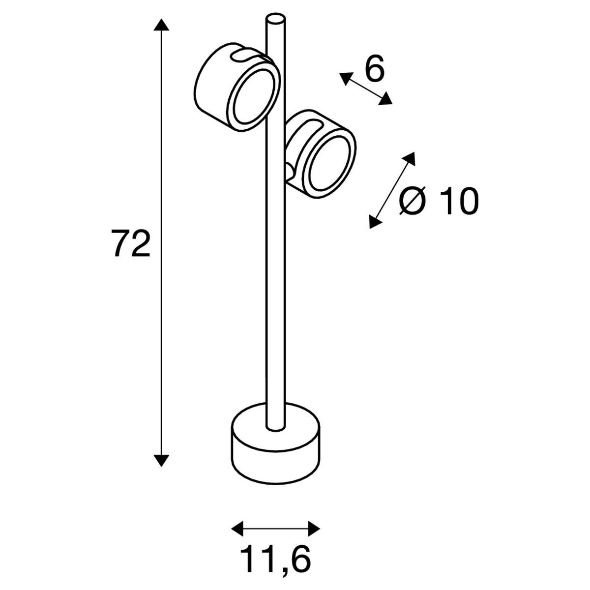 Garden spotlights Sitra 360 SL Orientable SLV 4024163127936
