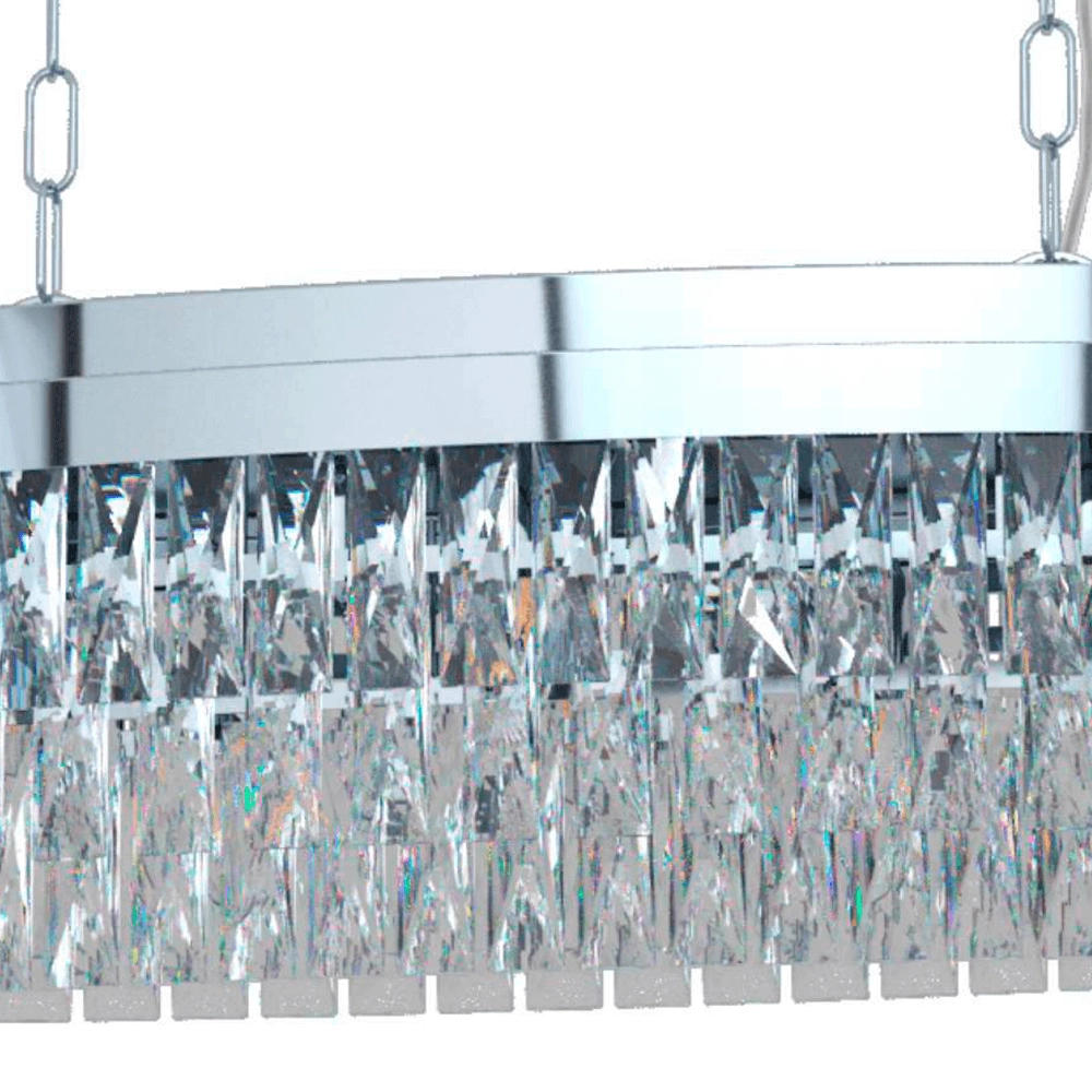 Dining room chandelier Valparaiso 1 chrome 90cm Stars of Light 9002759394943