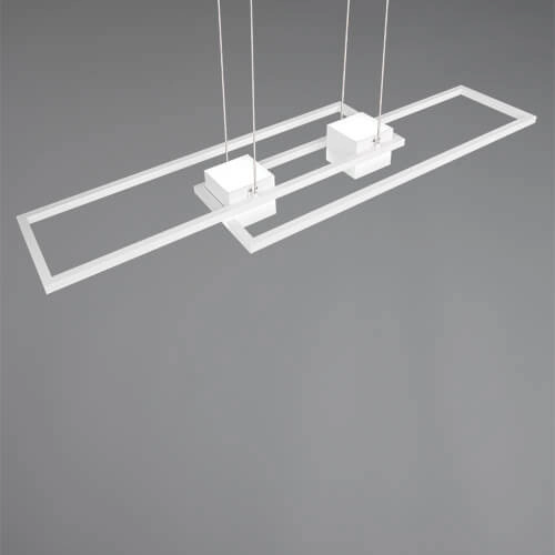Led pendant light office Albany white Trio 4017807610338