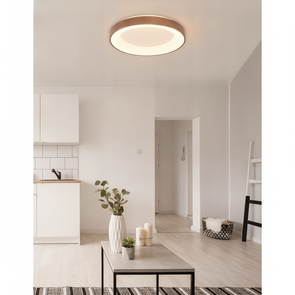 Ceiling lamp Rando Thin coffee brown Ø 60cm