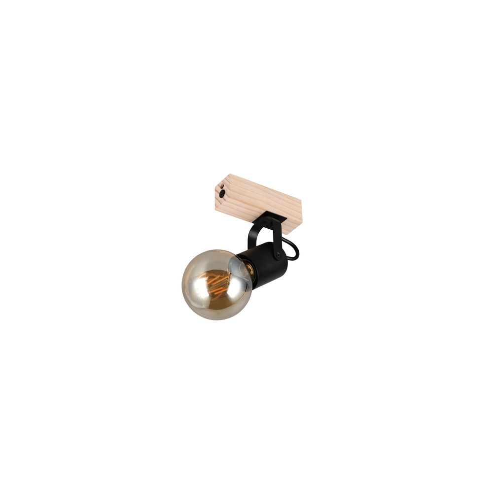 Ceiling lamp Lynar black with wood Trio 4017807670684