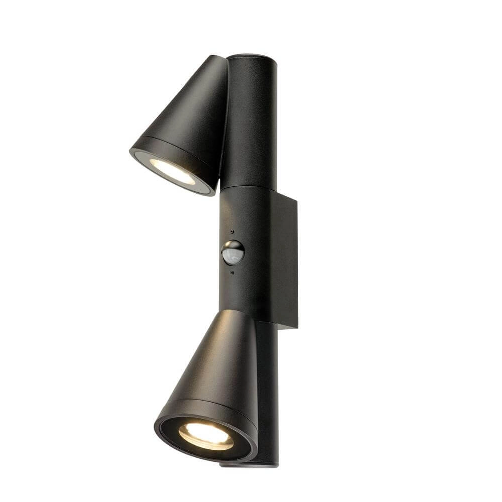 Design wall lamp T-Tube WL Double black with sensor SLV 4024163291620