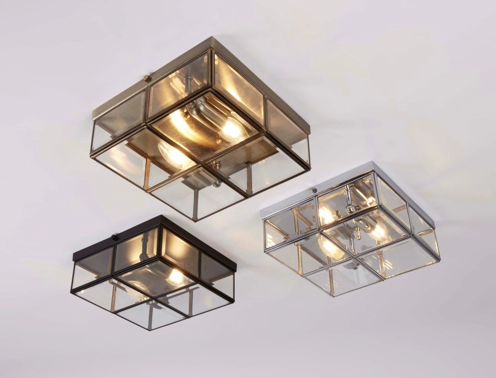 Square ceiling lamp Flush Searchlight 5053423023038