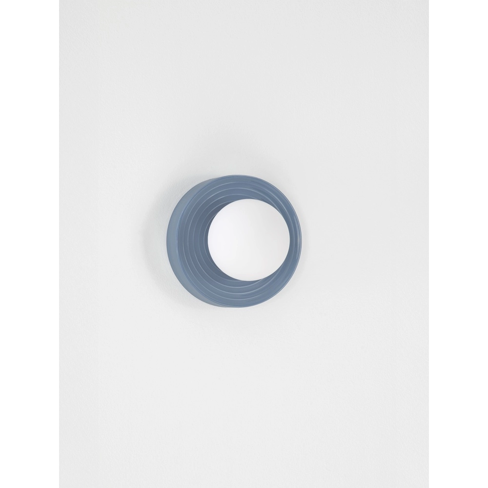 Wall lamp Orbique light blue Ø 16cm Lyora 5212017483904