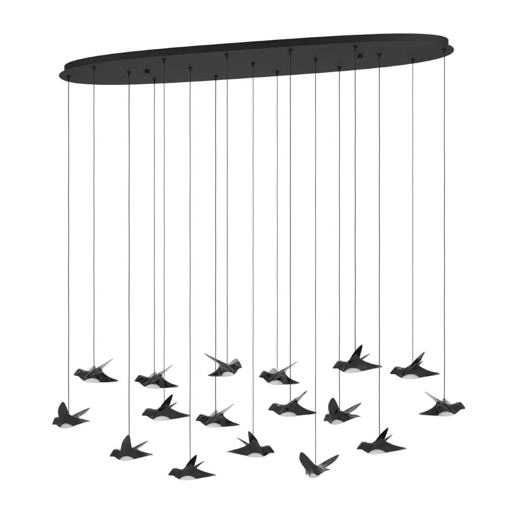 Hanging lamp Paratebueno rectangular with birds Stars of Light 9008606270651
