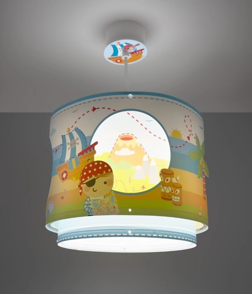 Children's room pendant lamp Pirate Island Ø 26cm Dalber 8420406002736