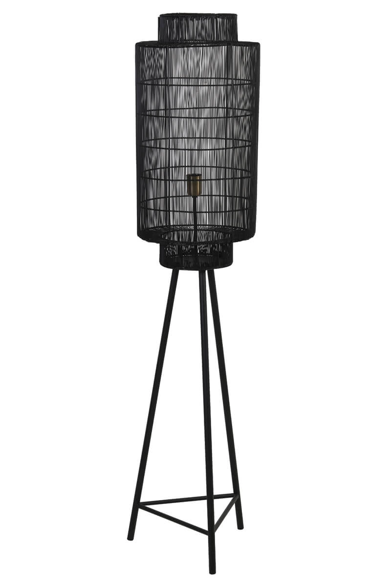 Bohemian floor lamp Gruaro black Ø 32cm Light & Living 8717807206482