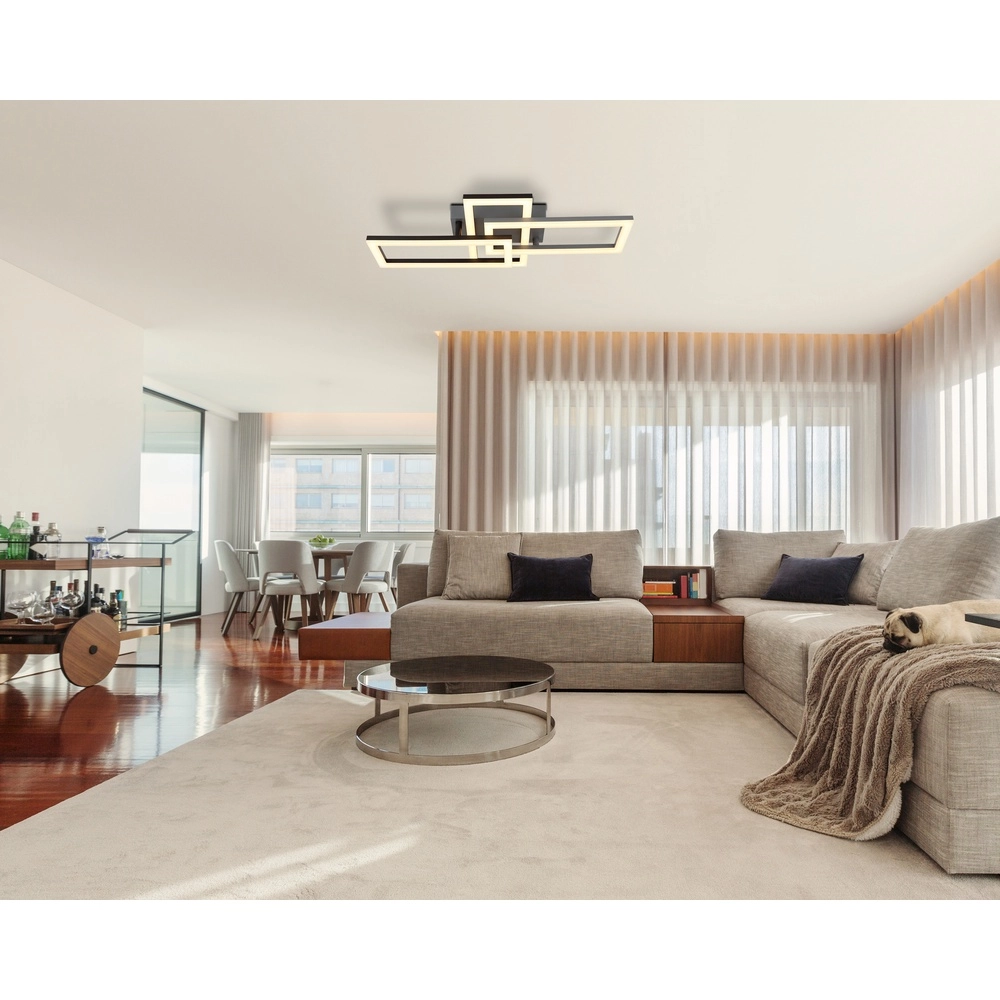 Black design ceiling lamp Sapena 61.4 x 34.1cm Globo 9007371456390