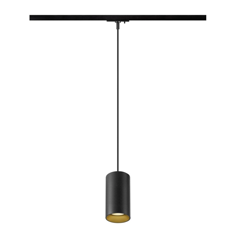 Pendant light for rail Asto Tube 1-phase black SLV 4024163306553