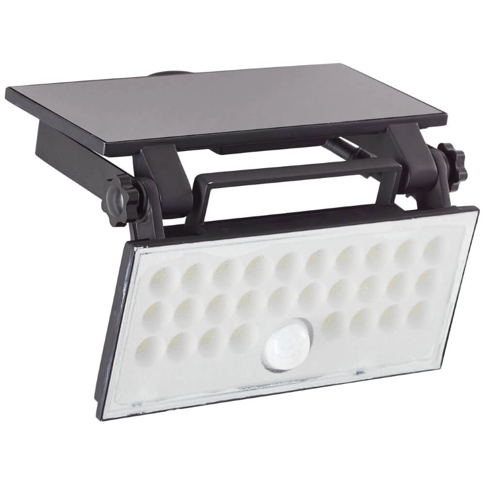 Black wall lamp Luton Solar Brilliant 4004353437793