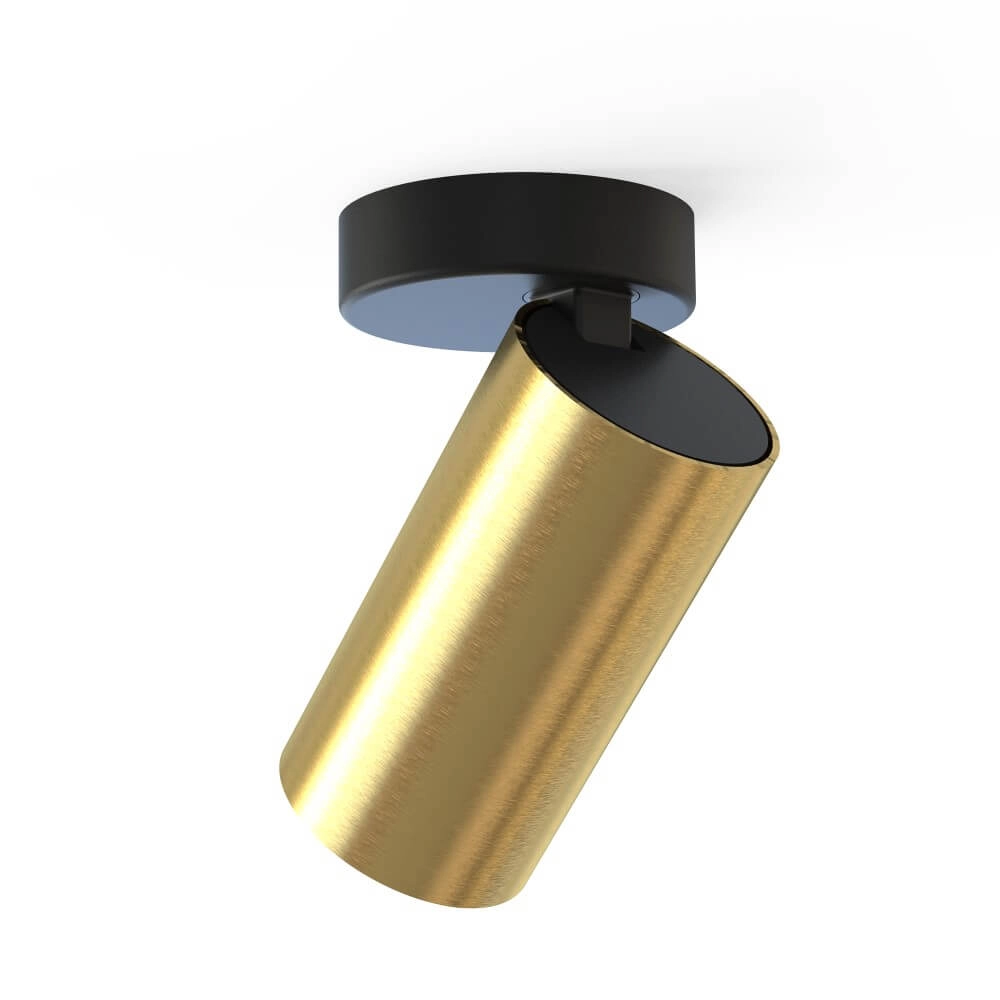 Surface-mounted spotlight Mono gold with black Lyora 5903139777896