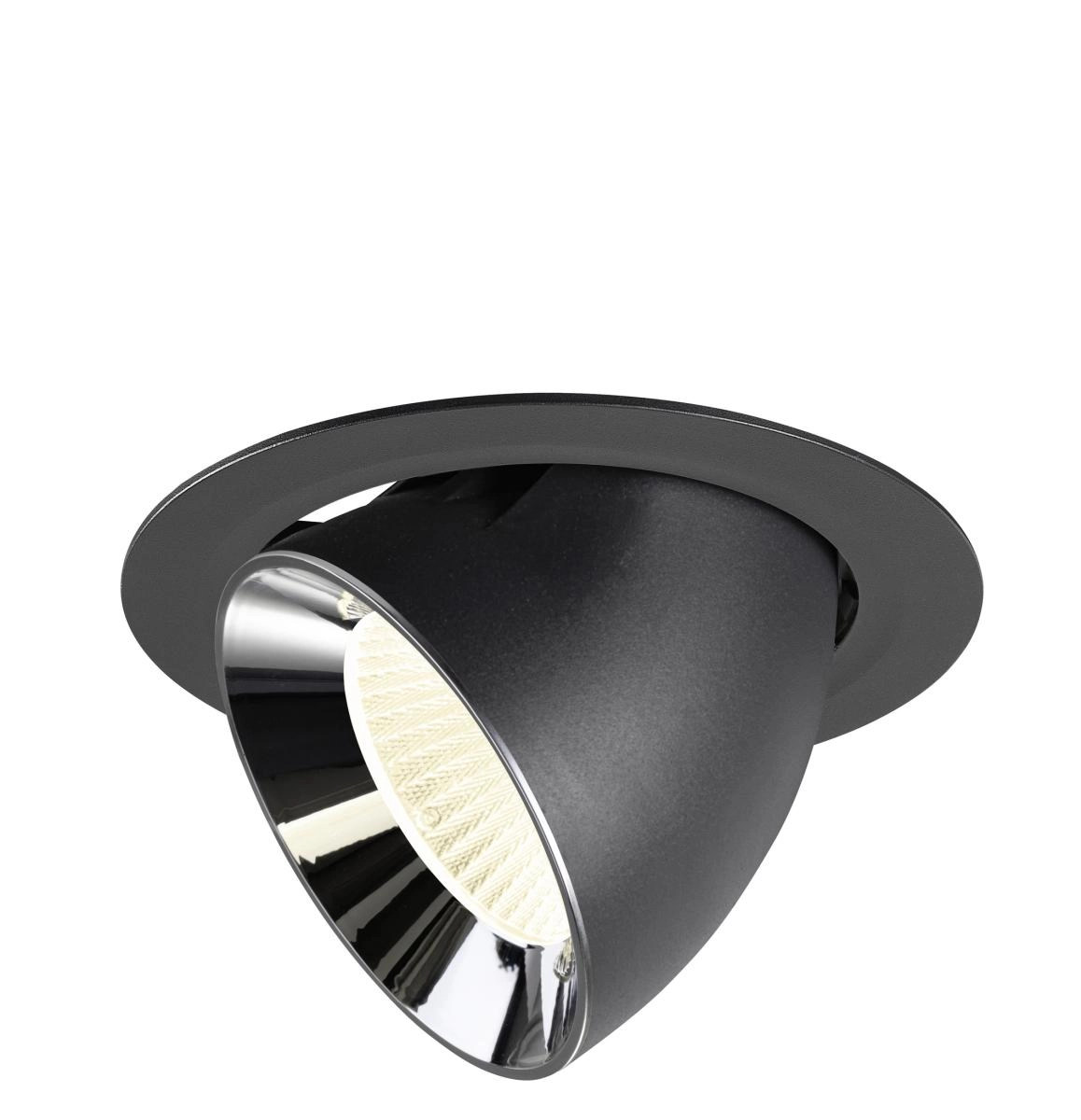 Recessed spotlight Numinos Gimble XL black/chrome 4000K - 40deg