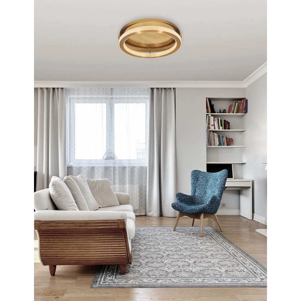Ceiling lamp Fiore gold Ø 40cm