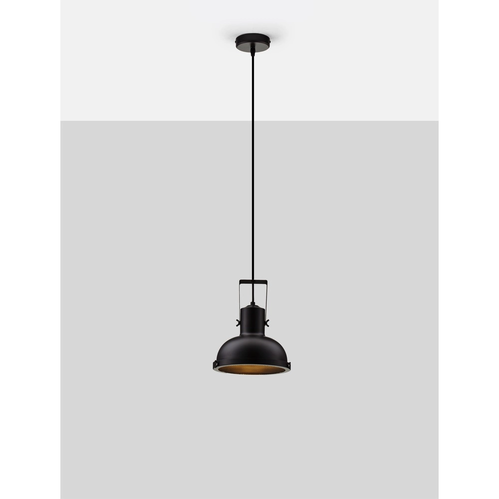 Pendant lamp Ruvi 1-light black Lyora 5212017446329